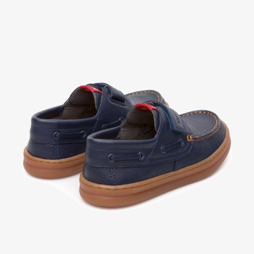 Camper Runner Kids Velcro Shoes US-29240 Dark Blue Sale Clearance